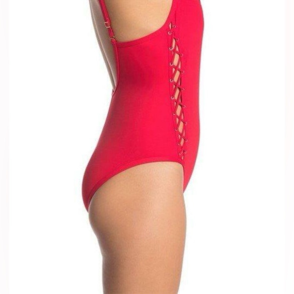La Blanca L8446 Women's Red Flame Tied and True One-Piece Swimsuit Size XL - Picture 9 of 9